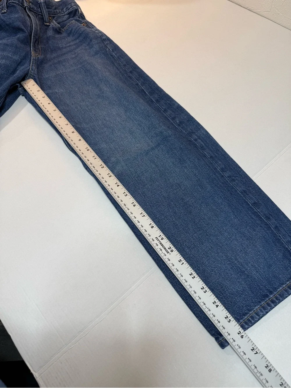 Gap Kids Baggy Jeans Youth Girls Size 14 Medium Wash 100% Cotton Wide Leg Denim